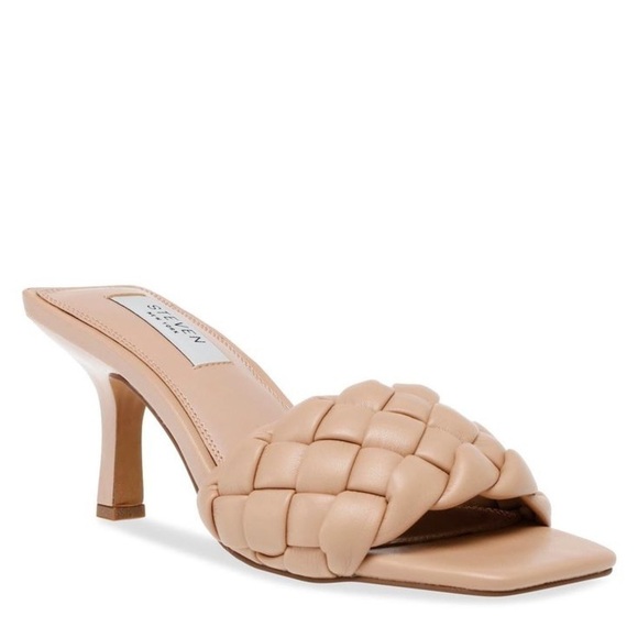 STEVEN NY by STEVE MADDEN Idra padded woven slide sandals - Picture 1 of 7